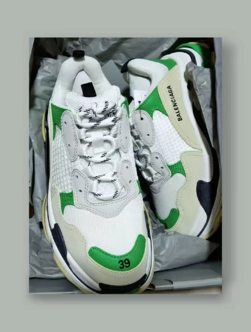 Balenciaga Black And White Green 524039 W09O1 9090 review 