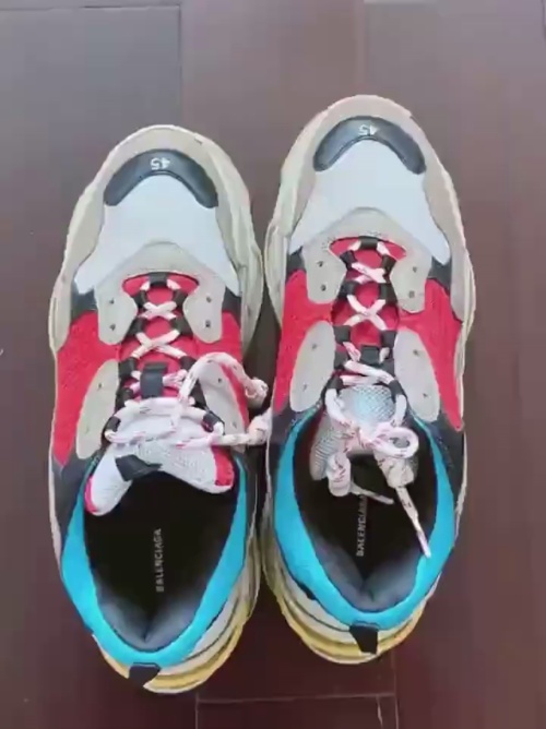 Balenciaga Triple S Blue Red 533883 W09O2 4365  review 