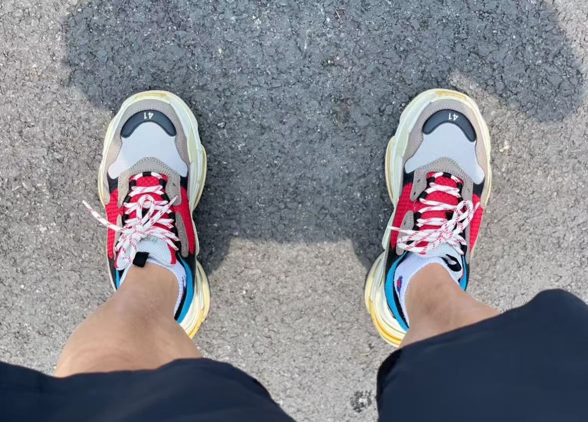 Balenciaga Triple S Blue Red 533883 W09O2 4365  review KANE