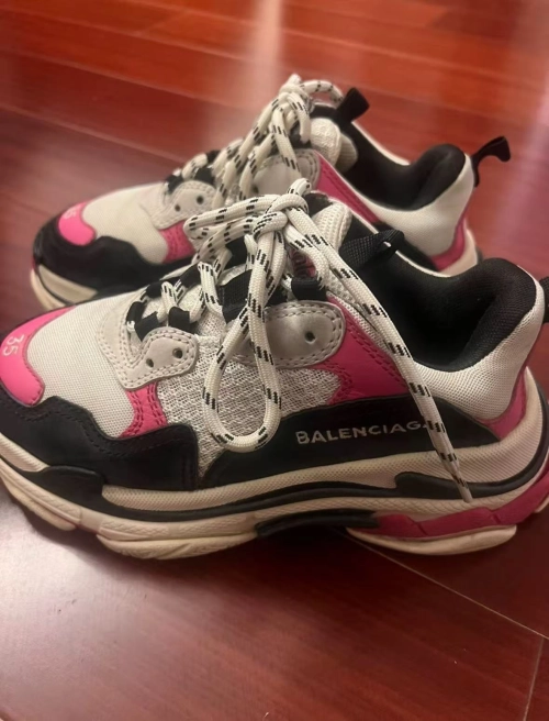 Balenciaga Triple S Black Pink 524039 W09O6 5671 review 