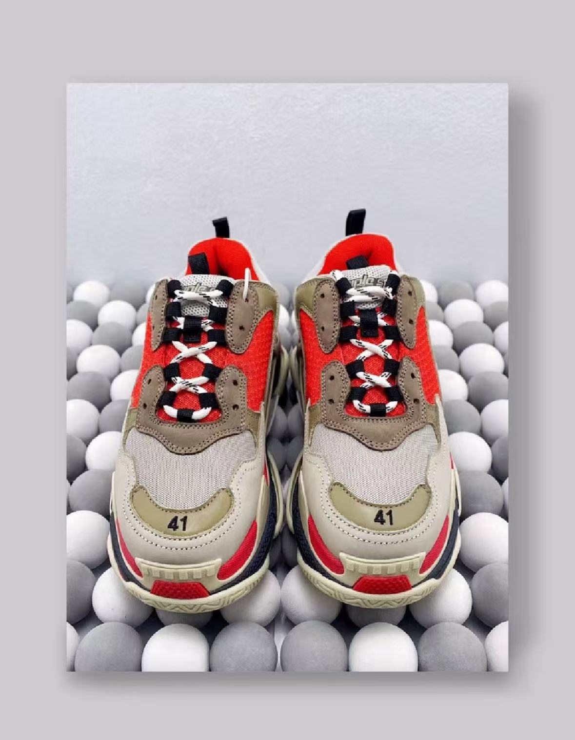Balenciaga Triple S Red White Dark Grey 541624 W06E2 1863 review Sandy