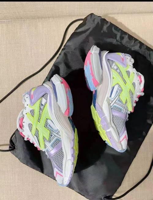 Balenciaga Runner White Yellow Purple 677402 W3RH5 0308 review 