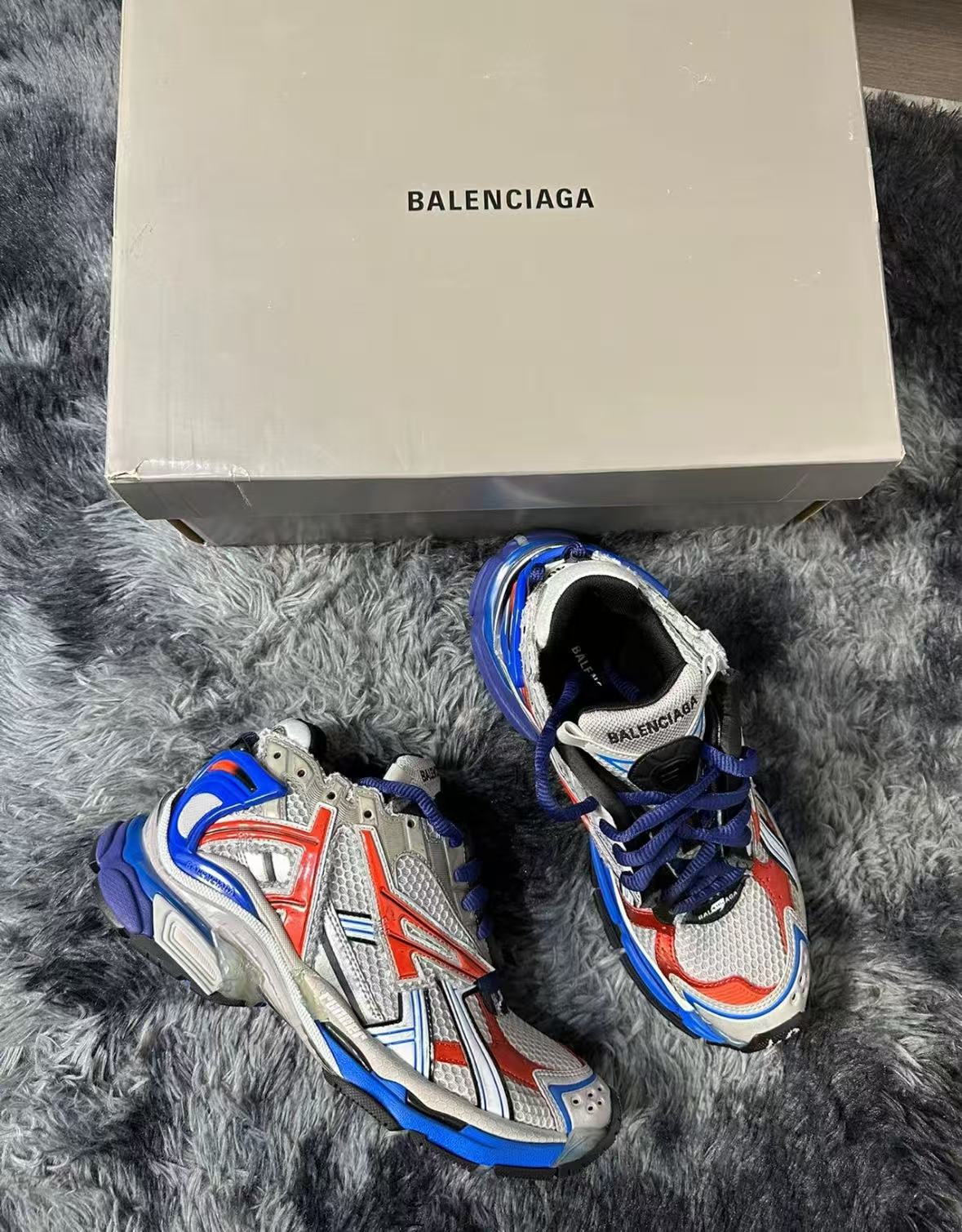 Balenciaga Runner White And Blue Printing 677402 W3RB6 1264 review Gerben