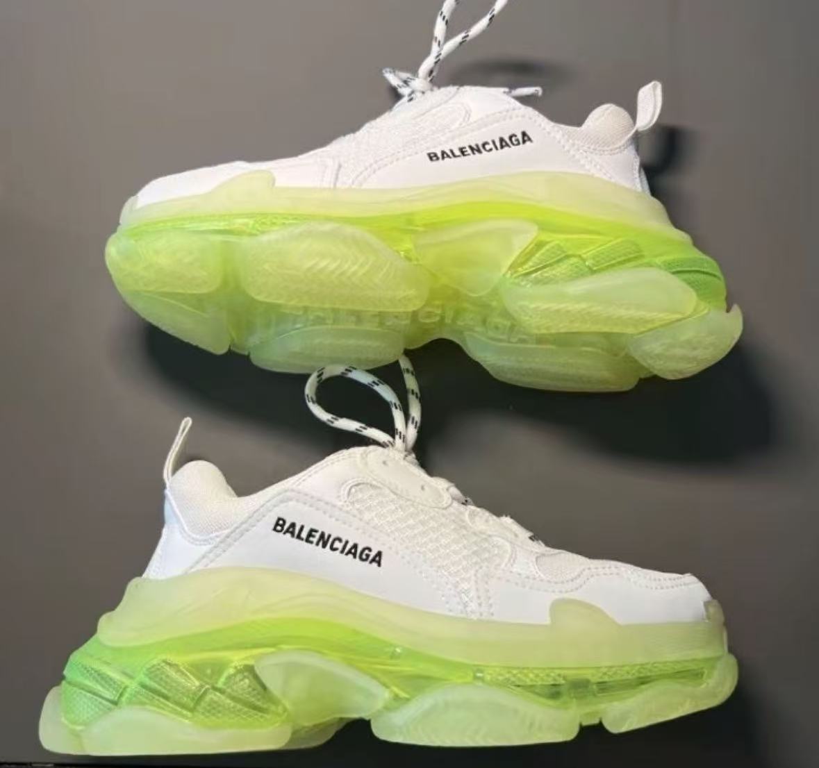 Balenciaga Triple S White Green  544351 W0901 9010 review Andy