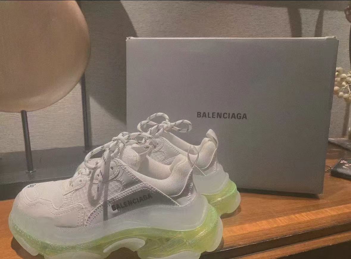 Balenciaga Triple S White Green  544351 W0901 9010 review Angelo