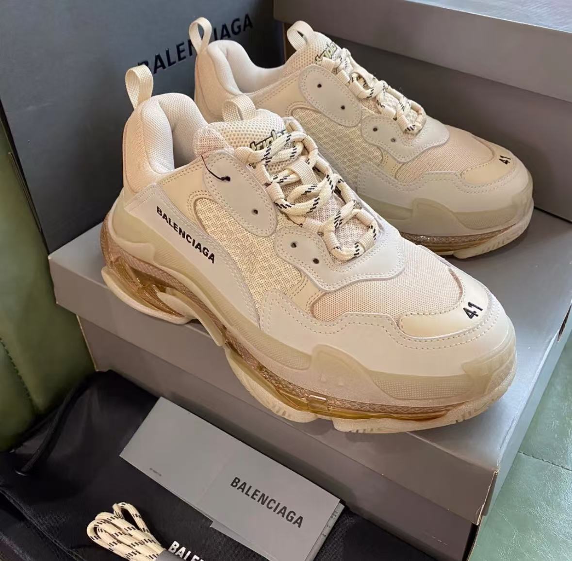  Balenciaga Triple S White  544351 W09E1 9000 review Aaron