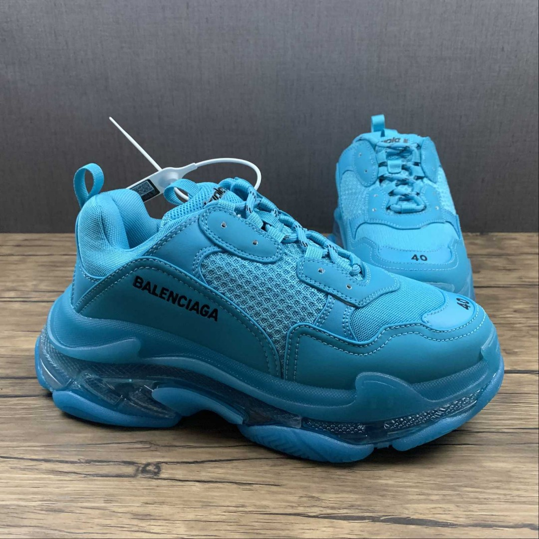  Balenciaga Triple S Cyanine  544351 W09O1 9008 review Calvin