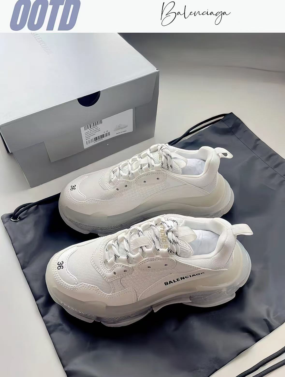 Balenciaga Triple S White  541624 W1GN5 6312 review Cedric