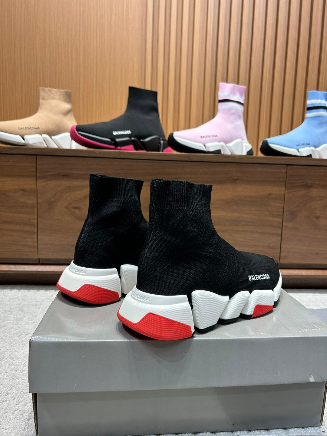Balenciaga Speed Trainer Black Red 530351 W05G0 1000 review Godfery