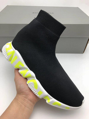 Balenciaga Graffiti Speed Black Fluo Green (Women's) 605942W05GY1935 review IAN