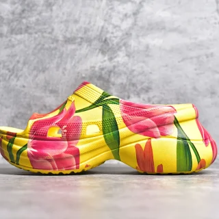 BALENCIAGA Pool Croc Watermark Yellow 677389 W1S8F 7053 review ewis