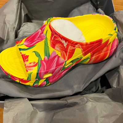 BALENCIAGA Pool Croc Watermark Yellow 677389 W1S8F 7053 review Les