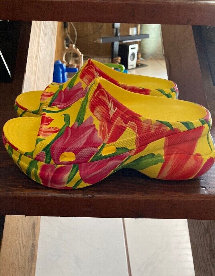 BALENCIAGA Pool Croc Watermark Yellow 677389 W1S8F 7053 review wis