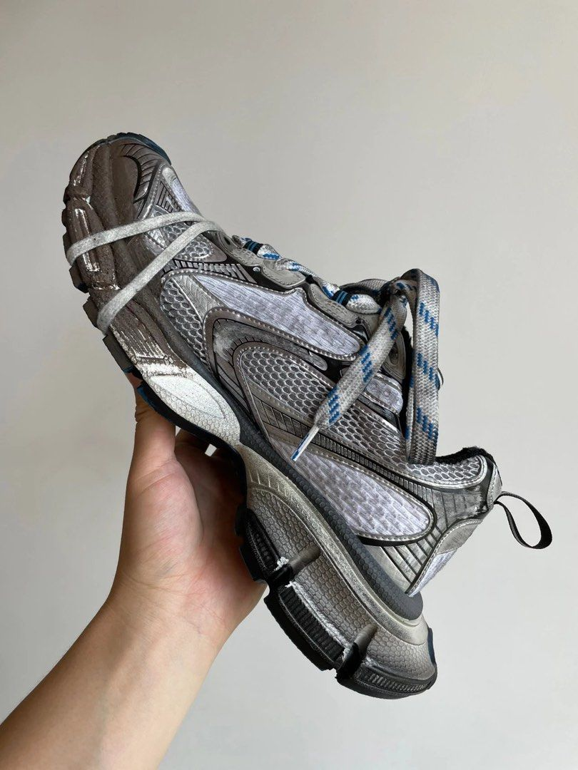 Balenciaga 3XL Grey White Blue  734734 W3XL5 1214 review ax