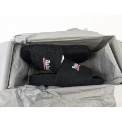 Balenciaga Black Furry Slides review orton