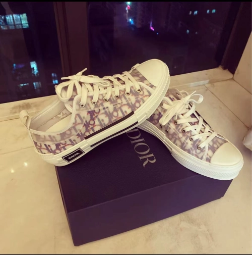 Dior B23 Low Top Red Blue Oblique 3SN249YTG_H563 review 