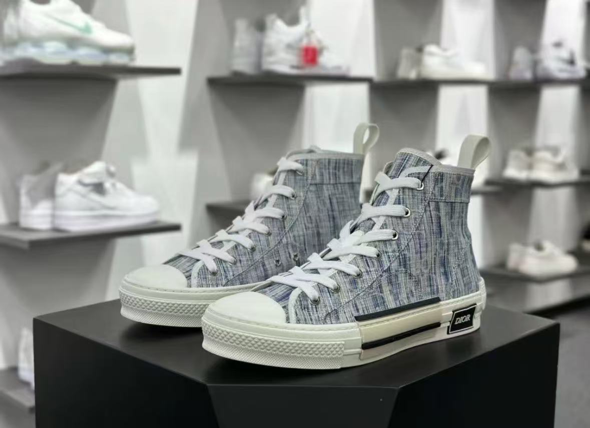 Dior B23 High Blue Oblique Kasuri Jacquard 3SH118ZLA_H560 review g