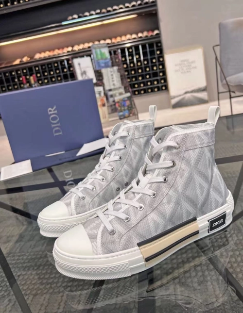 Dior B23 High Top Gray CD Diamond 3SH118ZPP_H868 review 