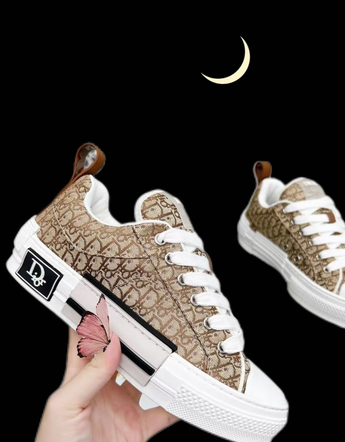 Dior B23 Skater Low Top Beige Dior Oblique Jacquard  3SN292ZUY_H100 review Valentine