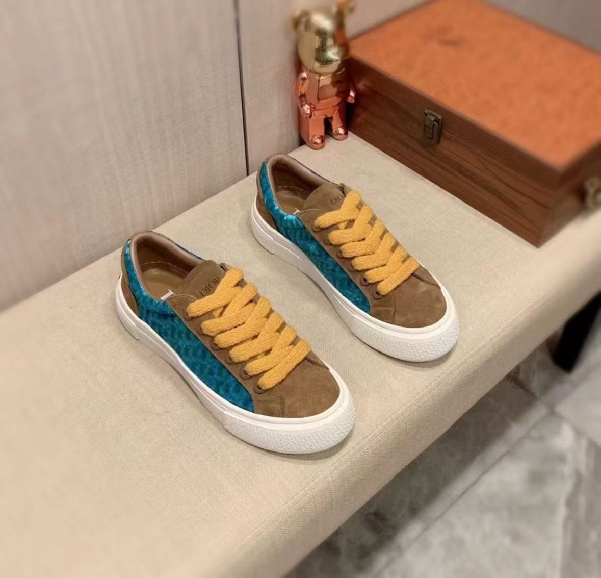 Dior B33 Sneaker Oblique Turquoise Brown 3SN303ZWV-H650 review rton