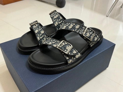 Dior Aqua Sandal Blue Dior Oblique Jacquard  review 