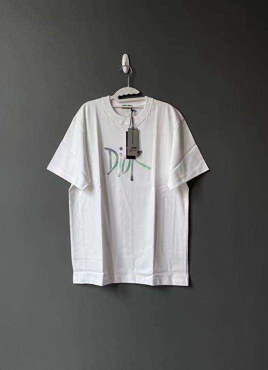 Dior Gradient Embroidered Short Sleeve White review Lew