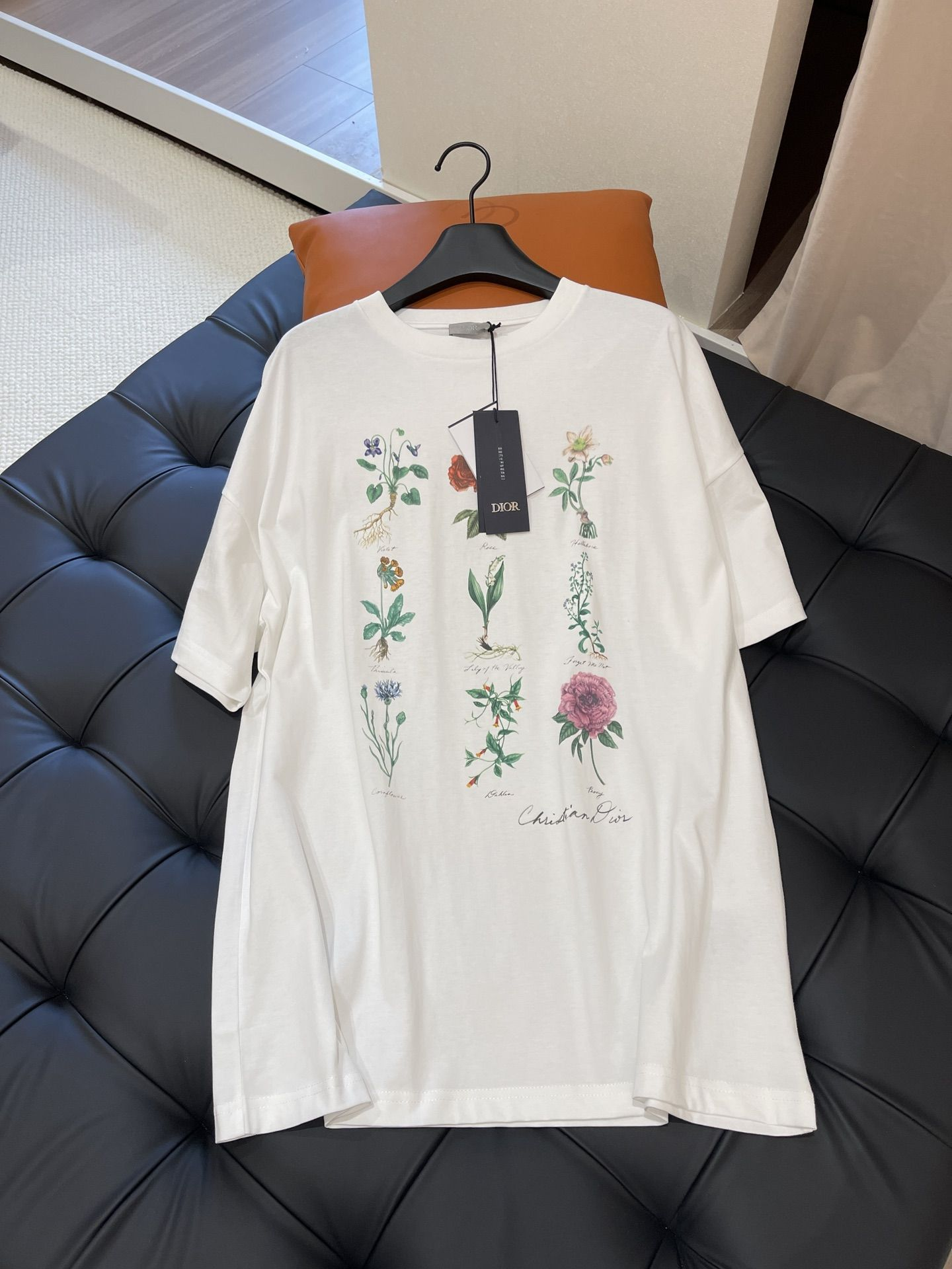 Dior Floral Specimen Print Short Sleeve White review opold