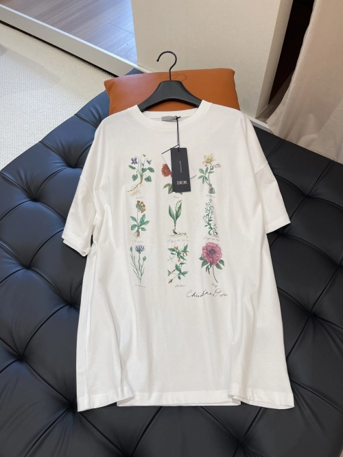 Dior Floral Specimen Print Short Sleeve White review 
