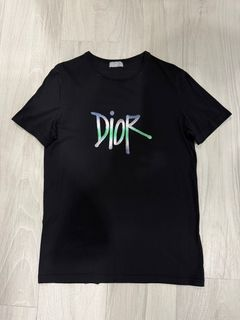 Dior Gradient Embroidered Short Sleeve Black review Leonard