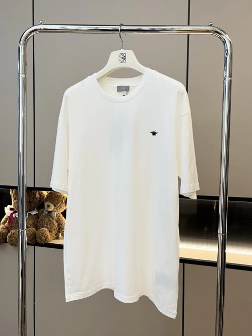 Dior classic bee embroidered short sleeve white review 