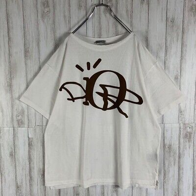 Dior 24ss letter logo print short sleeve white review unt