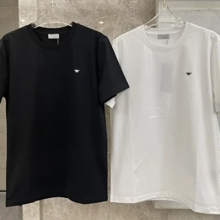 Dior Bee Embroidered Short Sleeve Black review 