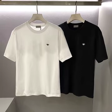 Dior Bee Embroidered Short Sleeve Black review 