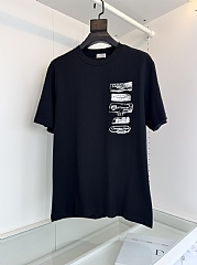 Dior 25ss flocked logo short sleeve black review en