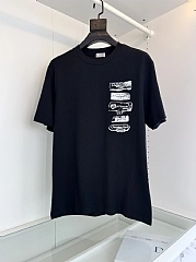 Dior 25ss flocked logo short sleeve black review 