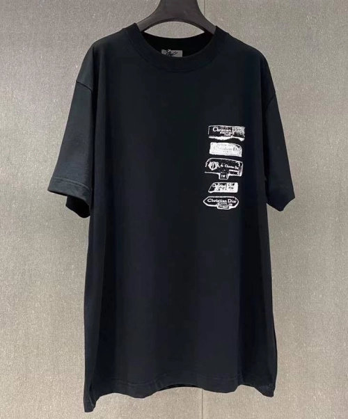 Dior 25ss flocked logo short sleeve black review 