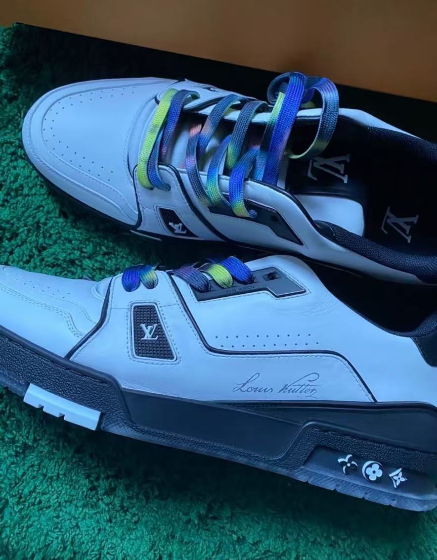 Louis Vuitton LV Trainer Black White 1A9ADA review zdg