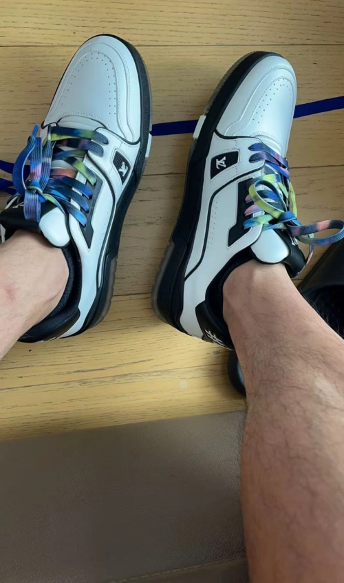 Louis Vuitton LV Trainer Black White 1A9ADA review 