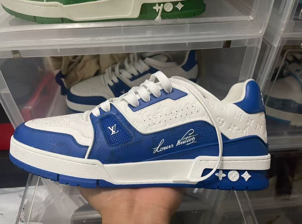 Louis Vuitton Trainer #54 Signature Blue White  1AANEV review ders