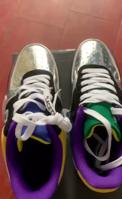 Louis Vuitton Nike Air Force 1 Low By Virgil Abloh Black Metallic Silver 1A9VCH  review 