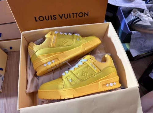 Louis Vuitton Trainer Yellow Embossed Monogram  1AARG2 review 