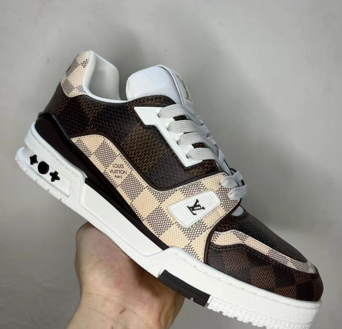 Louis Vuitton LV Trainer #54 Damier Ebene Multi 1AAST3 review win