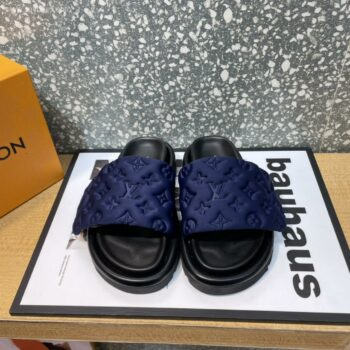 Louis Vuitton Pool Pillow Flat Comfort Mule Dark Blue review the
