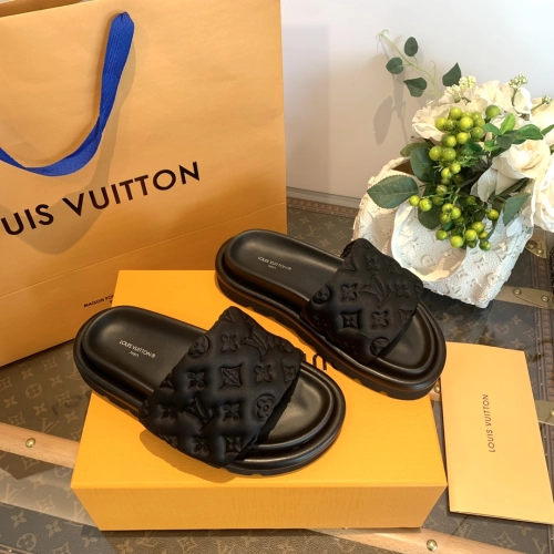Louis Vuitton Pool Pillow Flat Comfort Mule Black review 