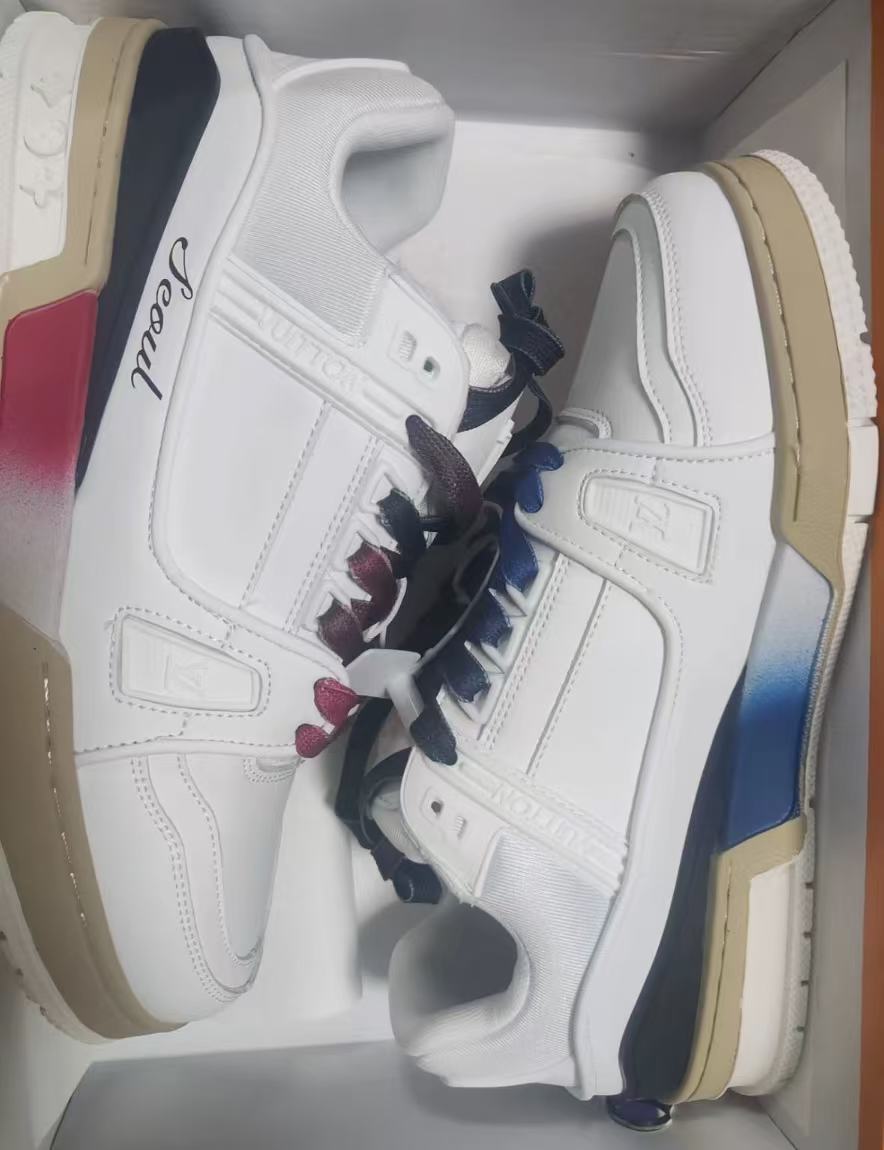  LOUIS VUITTON Trainer blue white review 0