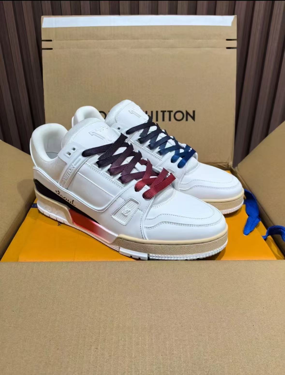  LOUIS VUITTON Trainer blue white review nces