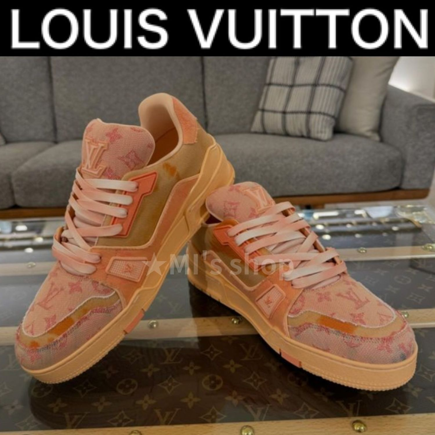 LOUIS VUITTON Trainer XS Rendering Orange Cloth review ebby
