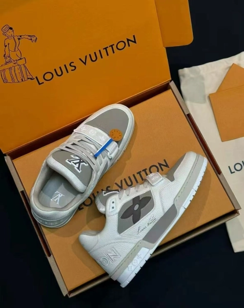 Louis Vuitton LV Trainer Monogram Flower Beige 1ACW44 review 