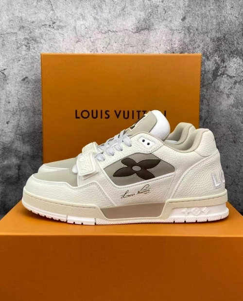 Louis Vuitton LV Trainer Monogram Flower Beige 1ACW44 review 