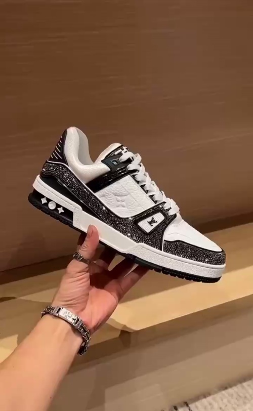 Louis Vuitton Trainer Black White Swarovski 1ABM08 review 